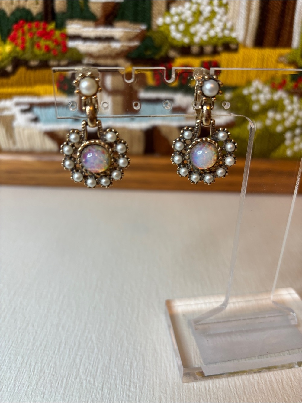 Vintage Sarah Coventry Empress Clip On Earrings